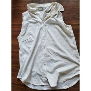 Blackmilk White Button Down Business Time Shirt Xl